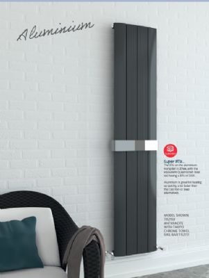 TAILORED TAUPO ANTHRACITE ALUMINIUM DESIGNER RADIATOR H1800mm x W375mm, 2147 (TB) TAILORED TAUPO ANTHRACITE ALUMINIUM DESIGNER RADIATOR H1800mm x W375mm, 2147 (TB)