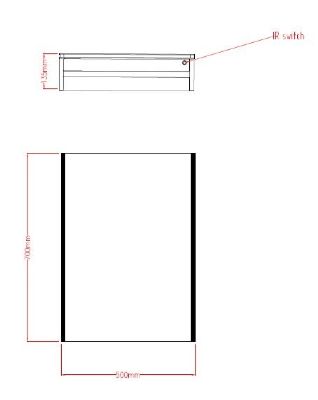 TAILORED ELLA ILLUMINATED SINGLE DOOR LED MIRROR CABINET, 3103 TAILORED ELLA ILLUMINATED SINGLE DOOR LED MIRROR CABINET, 3103