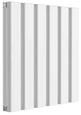 REINA VICARI WHITE TEXTURE ALUMINIUM DOUBLE HORIZONTAL DESIGNER RADIATOR H600 x W600, A-VCR060060DW *SPECIAL OFFER*