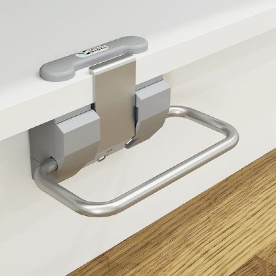 HAFELE VAUTH-SAGEL MATT CHROME FOOT OPERATED DOOR OPENER, 503.04.950