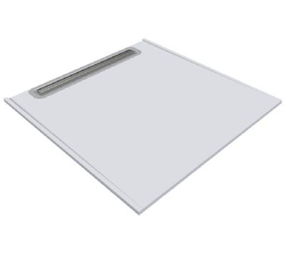 IMPEY AQUA-DEC LINEAR 1 WETROOM FLOOR FORMER 1200mm x 1200mm for TILED FLOORS, AD1L1212