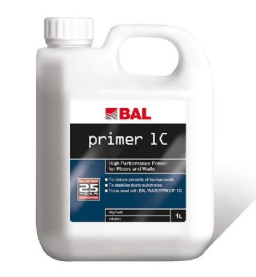BAL 1L WATERPROOF PRIMER 1C HIGH PERFORMANCE PRIMER, PRIMER 1C