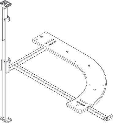 HAFELE CORNER PULL OUT STEEL FRAME R/H, 549.42.990