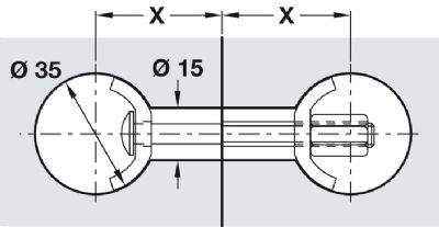 HAFELE 65mm WORKTOP CONNECTING BOLTS, 262.96.798 HAFELE 65mm WORKTOP CONNECTING BOLTS, 262.96.798
