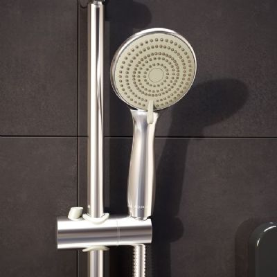 AQUALISA E2 GREY & STAINLESS STEEL 9.5KW ELECTRIC SHOWER with 3 MODE HANDSET, E2G95 AQUALISA E2 GREY & STAINLESS STEEL 9.5KW ELECTRIC SHOWER with 3 MODE HANDSET, E2G95