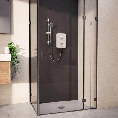 AQUALISA E2 WHITE & STAINLESS STEEL 8.5KW ELECTRIC SHOWER with 3 MODE HANDSET, E2W85 *SPECIAL OFFER* AQUALISA E2 WHITE & STAINLESS STEEL 8.5KW ELECTRIC SHOWER with 3 MODE HANDSET, E2W85 *SPECIAL OFFER*