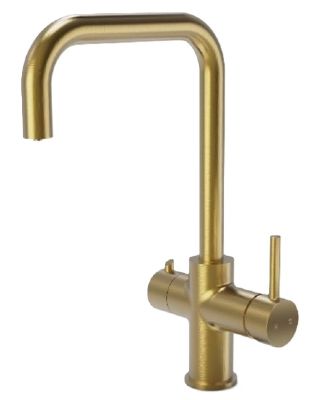   ELLSI ELISE BRUSHED GOLD FINISH 4 IN 1 INSTANT HOT WATER KITCHEN TAP with BOILER & FILTER, PDT-000217-51-52