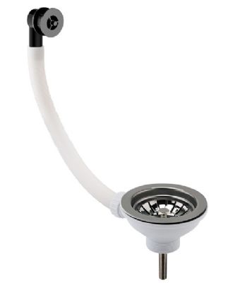 images/NUIE BRUSHED GUN METAL FINISH 90mm BASKET STRAINER WASTE with OVERFLOW, FW716SRB (P2G)