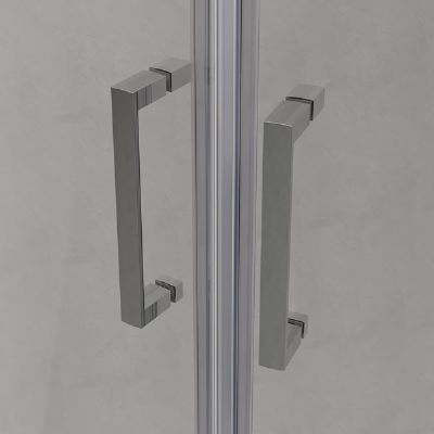 TAILORED Chrome 1200 x 800mm, 2 Door Offset Quadrant Shower Cubicle with 6mm Easy Clean Glass, 7602 TAILORED Chrome 1200 x 800mm, 2 Door Offset Quadrant Shower Cubicle with 6mm Easy Clean Glass, 7602