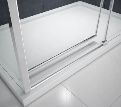 Merlyn MBOX Chrome 1400 Low Level Access Sliding Door L/H (Optional Side Panel), MBSLA1400L Merlyn MBOX Chrome 1400 Low Level Access Sliding Door L/H (Optional Side Panel), MBSLA1400L
