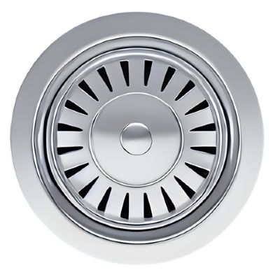 ELLSI CHROME FINISH STAINLESS STEEL 90mm BASKET STRAINER WASTE without OVERFLOW, PDT-000064