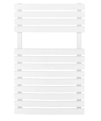 ULTRAHEAT POPLAR WHITE BATHROOM H788mm x W500mm CONTEMPORARY FLAT PANELED TOWEL WARMER, 5PO7W