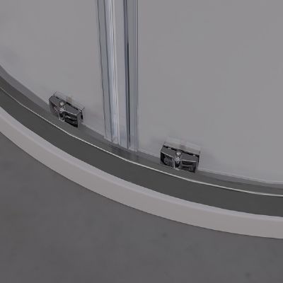 TAILORED Chrome 1200 x 900mm, 2 Door Offset Quadrant Shower Cubicle with 6mm Easy Clean Glass, 7603 TAILORED Chrome 1200 x 900mm, 2 Door Offset Quadrant Shower Cubicle with 6mm Easy Clean Glass, 7603