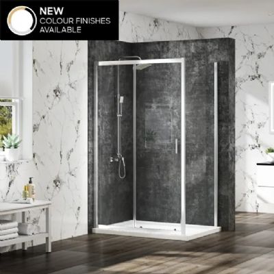 Merlyn MBOX Chrome 1200 Sliding Door (Optional Side/Inline Panel), MBS1200 Merlyn MBOX Chrome 1200 Sliding Door (Optional Side/Inline Panel), MBS1200