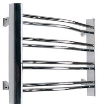 ULTRAHEAT PETIT CHROME BATHROOM H420mm x W600mm CONTEMPORARY ARCHED/CURVED COMPACT MULTIRAIL/TOWEL WARMER, PETC46A
